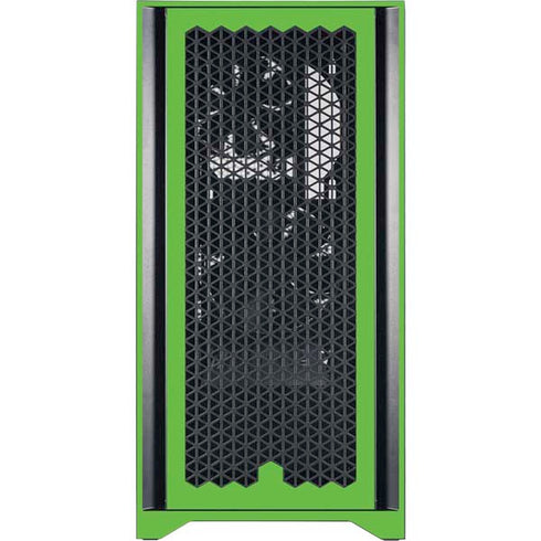 Green Solid Corsair 4000D Tempered Glass Mid-Tower ATX Case Skin