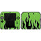 Green Flames Nintendo 2DS Skin