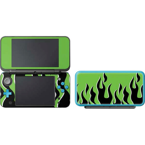 Green Flames Nintendo 2DS XL (2017) Skin