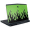 Green Flames Dell Alienware Skin