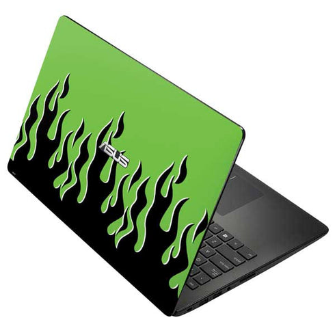 Green Flames Asus X502CA 15.6 Skin
