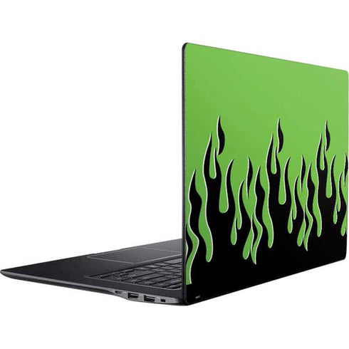 Green Flames Ativ Book 9 (15.6in 2014) Skin