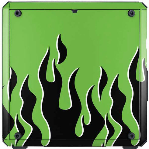 Green Flames Cooler Master MasterBox Q300L Mini Tower Skin