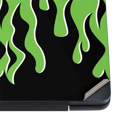 Green Flames Dell Vostro Skin