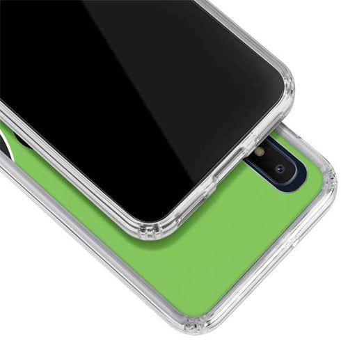 Green Flames Galaxy A10e Clear Case