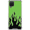 Green Flames Galaxy A12 Clear Case