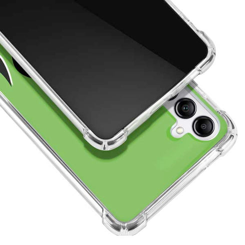 Green Flames Galaxy A14 5G Clear Case