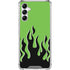 Green Flames Galaxy A15 5G Clear Case