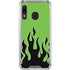 Green Flames Galaxy A30 Clear Case
