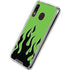 Green Flames Galaxy A30 Clear Case