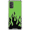 Green Flames Galaxy A32 5G Clear Case