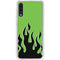 Green Flames Galaxy A50 Clear Case