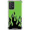 Green Flames Galaxy A52 5G Clear Case