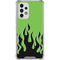 Green Flames Galaxy A53 5G Clear Case