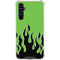 Green Flames Galaxy A54 5G Clear Case