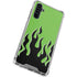 Green Flames Galaxy A54 5G Clear Case