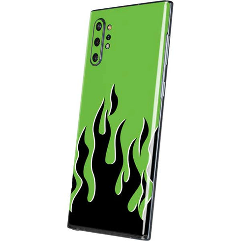 Green Flames Galaxy Note 10 Plus Skin