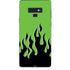 Green Flames Galaxy Note 9 Skin