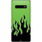 Green Flames Galaxy S10 Plus Skin