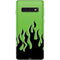 Green Flames Galaxy S10 Skin