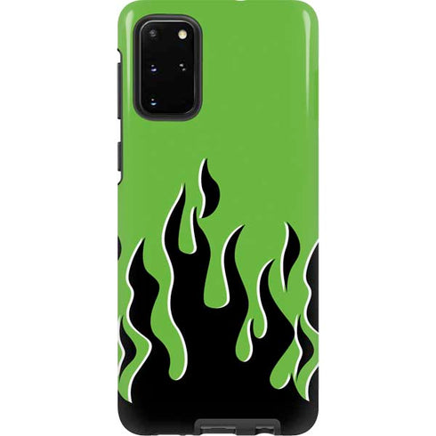 Green Flames Galaxy S20 Plus Pro Case