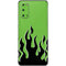 Green Flames Galaxy S20 Skin