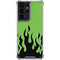 Green Flames Galaxy S21 Ultra 5G Clear Case