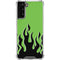 Green Flames Galaxy S22 Plus Clear Case
