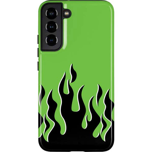 Green Flames Galaxy S22 Plus Pro Case