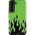 Green Flames Galaxy S22 Pro Case