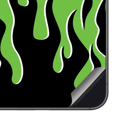 Green Flames Galaxy S23 FE Skin