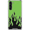 Green Flames Galaxy S23 Plus Clear Case