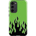 Green Flames Galaxy S23 Plus Pro Case