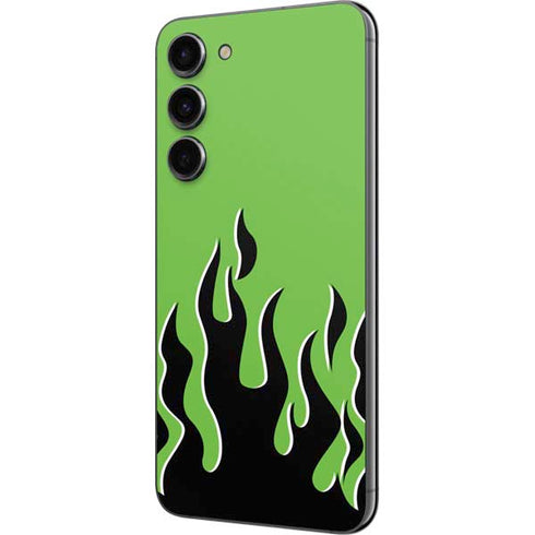 Green Flames Galaxy S23 Plus Skin
