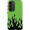 Green Flames Galaxy S23 Pro Case