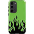 Green Flames Galaxy S23 Pro Case