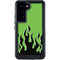 Green Flames Galaxy S23 Waterproof Case