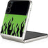 Green Flames Galaxy Z Flip3 5G Skin
