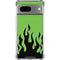 Green Flames Google Pixel 8 Clear Case