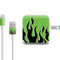 Green Flames iPad Charger (10W USB) Skin