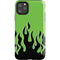 Green Flames iPhone 11 Pro Max Impact Case