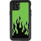 Green Flames iPhone 11 Pro Max Waterproof Case