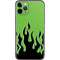Green Flames iPhone 11 Pro Skin