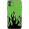 Green Flames iPhone 11 Skin