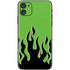 Green Flames iPhone 11 Skin