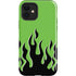 Green Flames iPhone 12 Impact Case