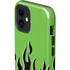 Green Flames iPhone 12 Impact Case
