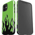 Green Flames iPhone 12 Impact Case