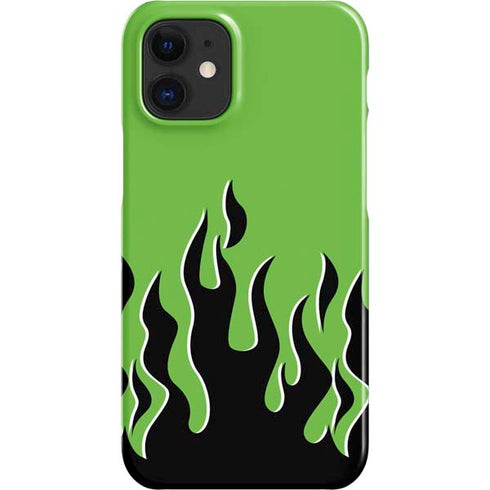 Green Flames iPhone 12 Mini Lite Case