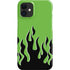Green Flames iPhone 12 Mini Lite Case